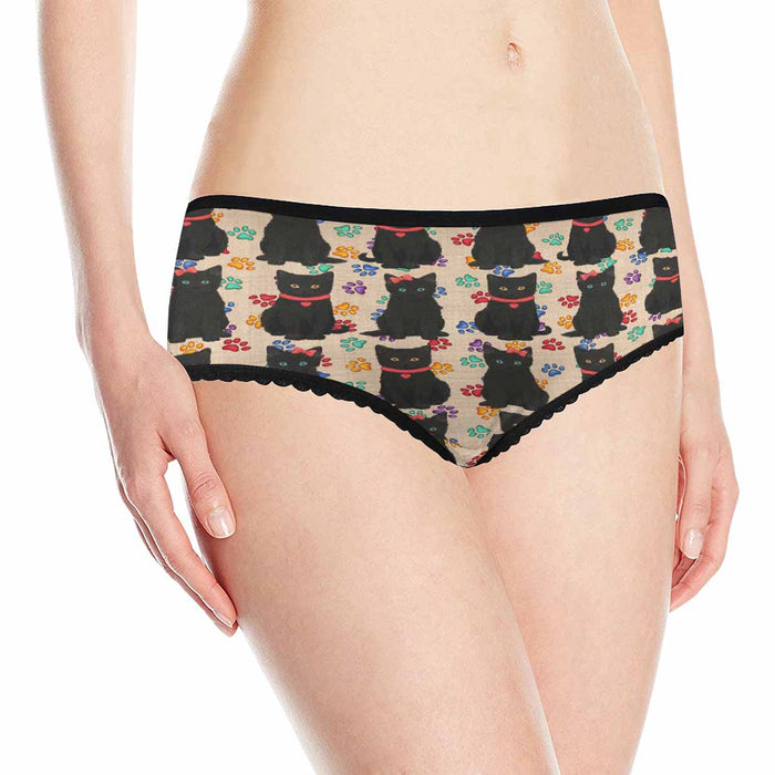 Black Cats Red  Women&#039;s All Over Print Classic Briefs