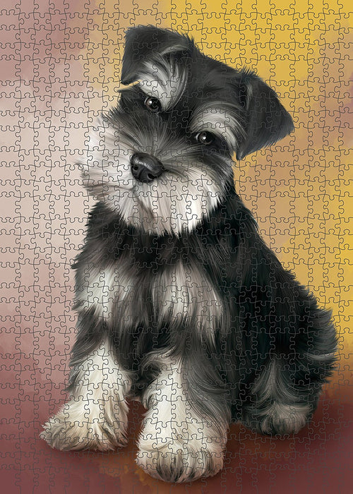Schnauzer Dog Puzzle with Photo Tin PUZL1647