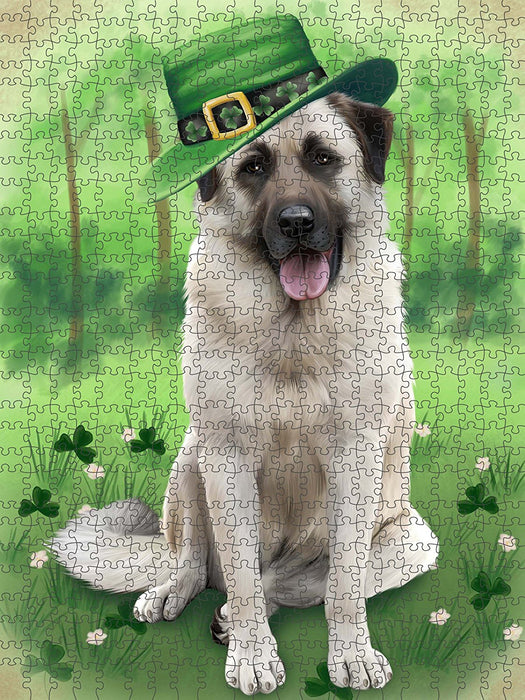 St. Patricks Day Irish Portrait Anatolian Shepherd Dog Puzzle with Photo Tin PUZL49212