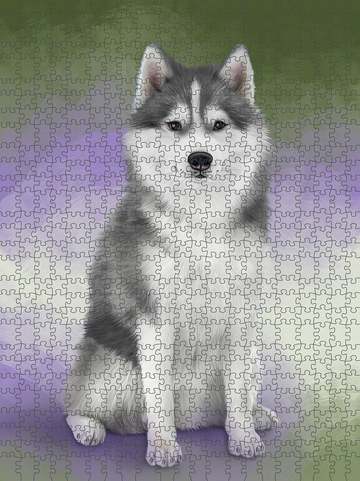Siberian Husky Dog Puzzle with Photo Tin PUZL48945