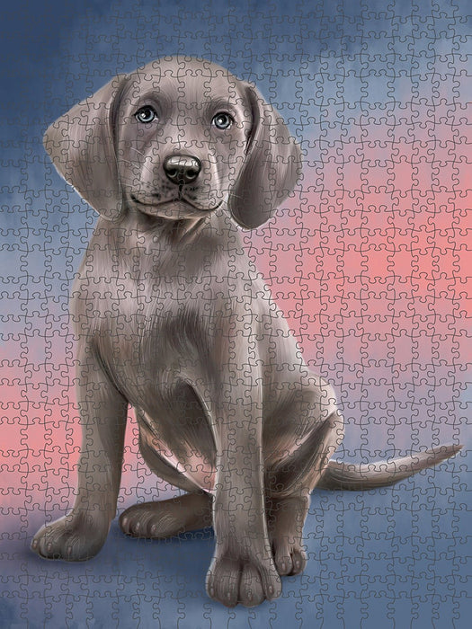 Weimaraner Dog Puzzle with Photo Tin PUZL48957