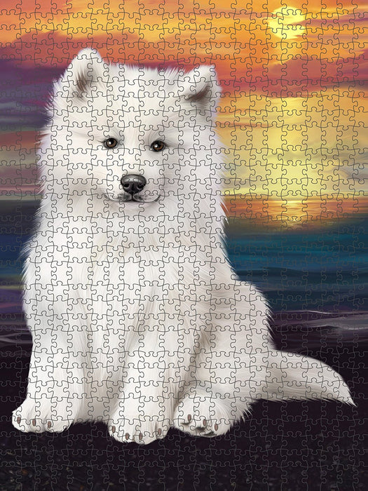 Samoyed Dog Puzzle with Photo Tin PUZL49422