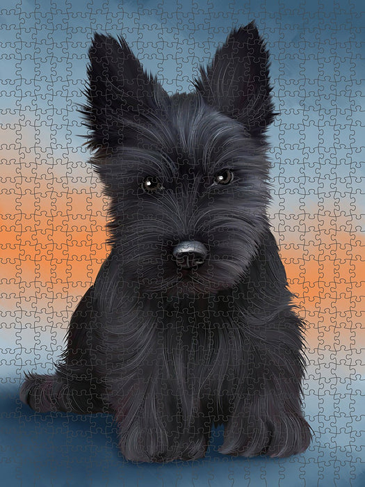 Scottish Terrier Dog Puzzle with Photo Tin PUZL48936