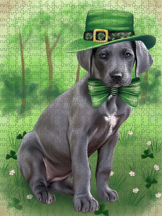 St. Patricks Day Irish Portrait Great Dane Dog Puzzle with Photo Tin PUZL50625