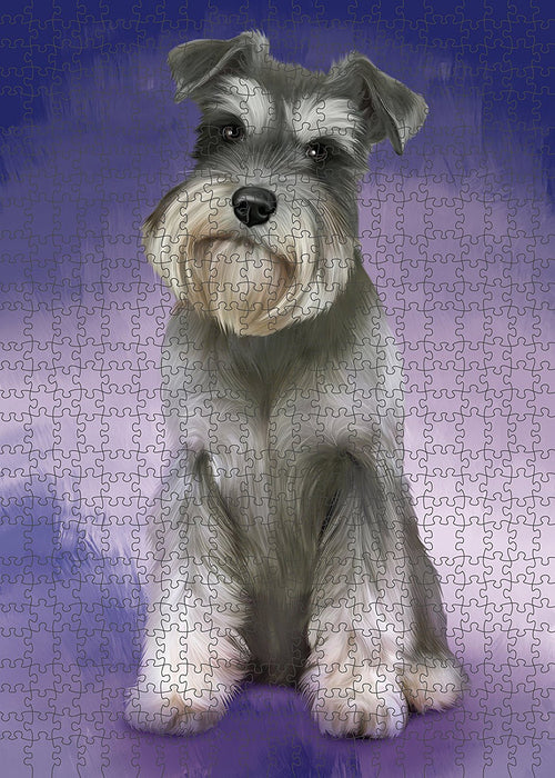 Schnauzer Dog Puzzle with Photo Tin PUZL1641