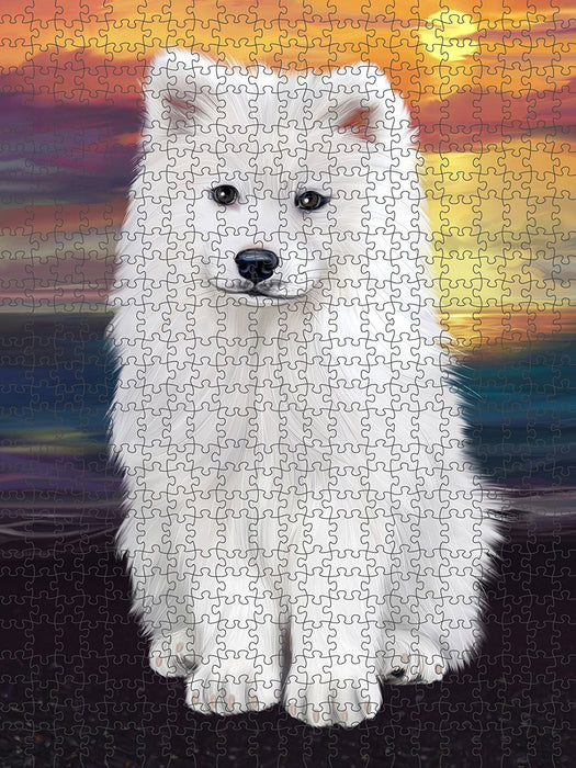 Samoyed Dog Puzzle with Photo Tin PUZL49425