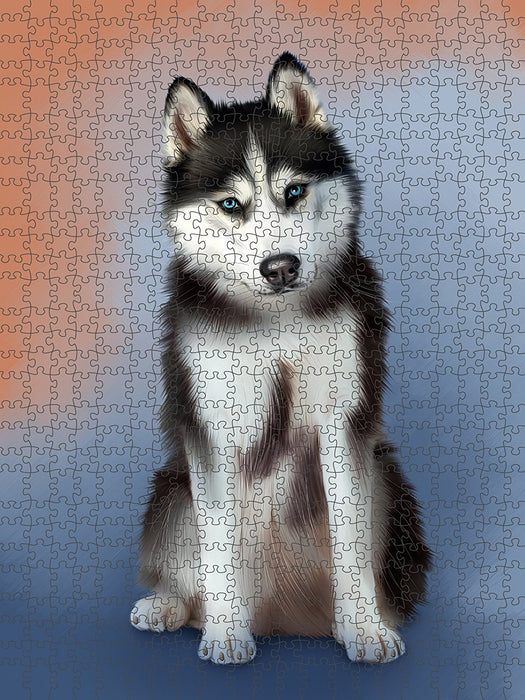 Siberian Husky Dog Puzzle with Photo Tin PUZL48939