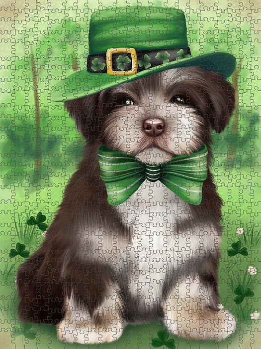 St. Patricks Day Irish Portrait Havanese Dog Puzzle with Photo Tin PUZL50634