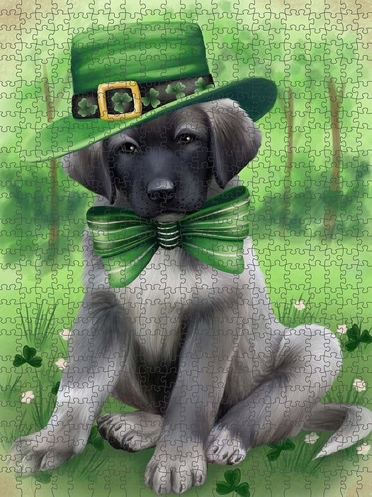 St. Patricks Day Irish Portrait Anatolian Shepherd Dog Puzzle with Photo Tin PUZL49218