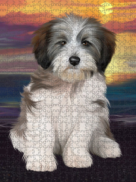 Tibetan Terrier Dog Puzzle with Photo Tin PUZL49443