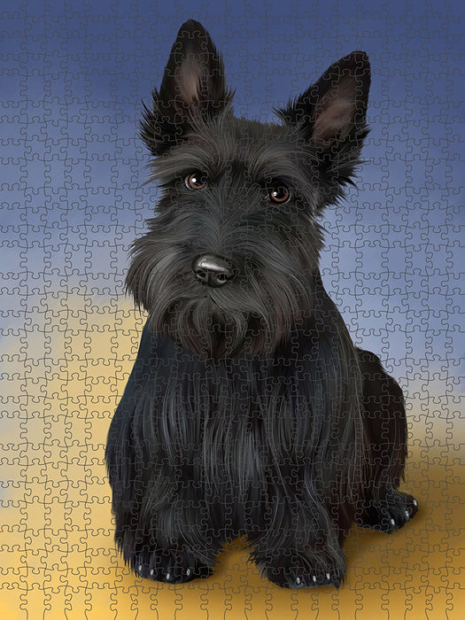 Scottish Terrier Dog Puzzle with Photo Tin PUZL48924
