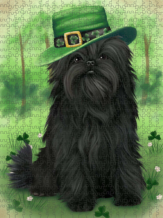 St. Patricks Day Irish Portrait Affenpinscher Dog Puzzle with Photo Tin PUZL49182
