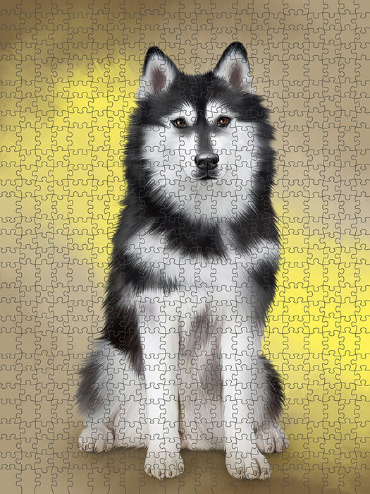 Siberian Husky Dog Puzzle with Photo Tin PUZL48942