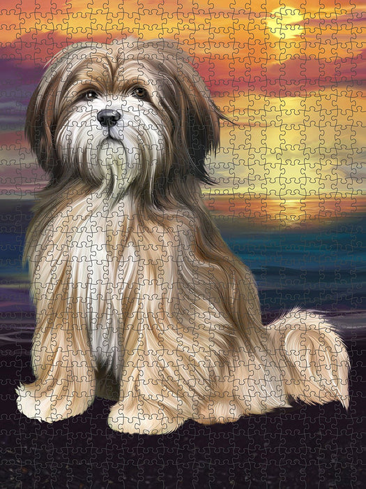 Tibetan Terrier Dog Puzzle with Photo Tin PUZL49437