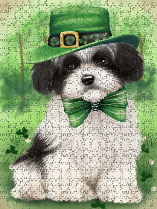 St. Patricks Day Irish Portrait Havanese Dog Puzzle with Photo Tin PUZL50637