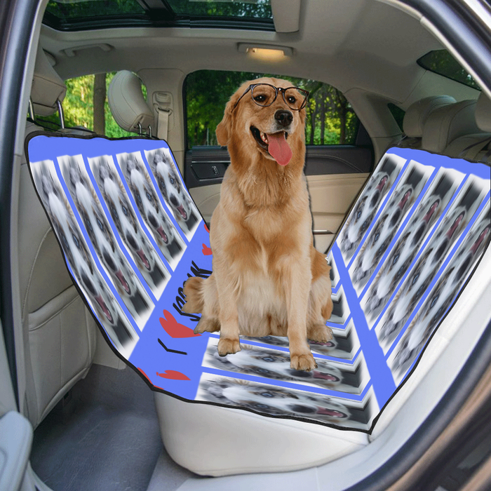 Custom Add Your Photo Here PET Dog Cat Photos on Pet Back Car Seat Cover