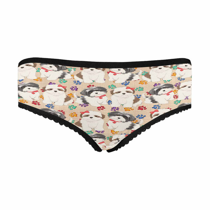 Shih Tzu Dogs Red  Women&#039;s All Over Print Classic Briefs