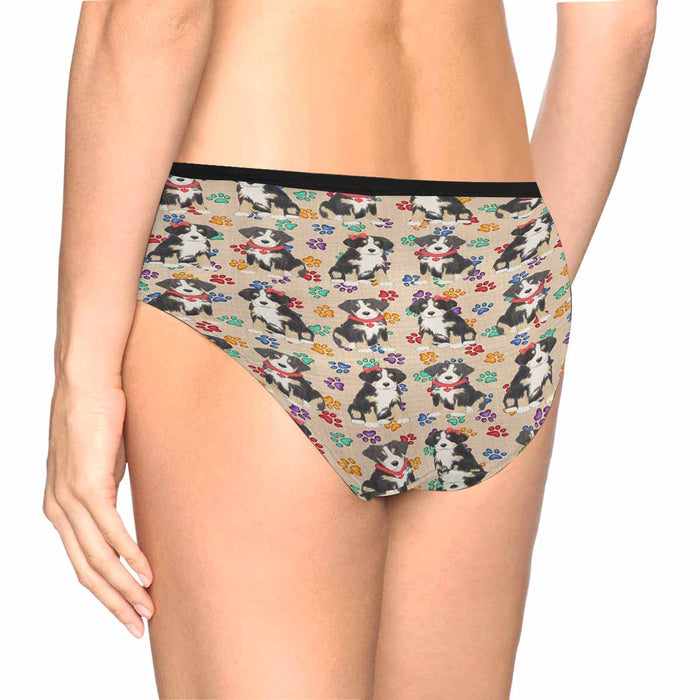 Greater Swiss Mountain Dogs Red  Women&#039;s High Waist Briefs (Model L26)