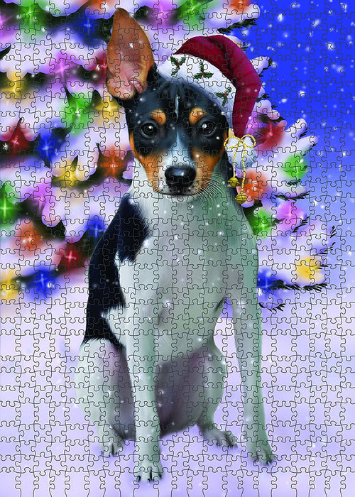 Winter Wonderland Rat Terrier Adult Dog Christmas Puzzle  PUZL1065