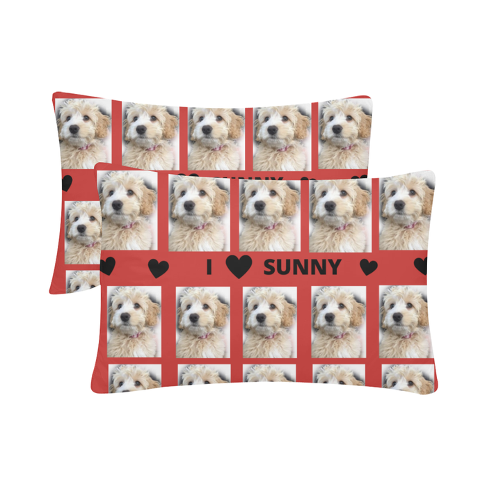 Custom Add Your Photo Here PET Dog Cat Photos on Pillow Case