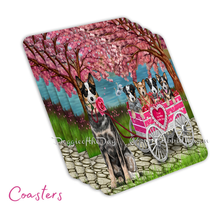 Mother's Day Gift Basket Australian Cattle Dogs Blanket, Pillow, Coasters, Magnet, Coffee Mug and Ornament