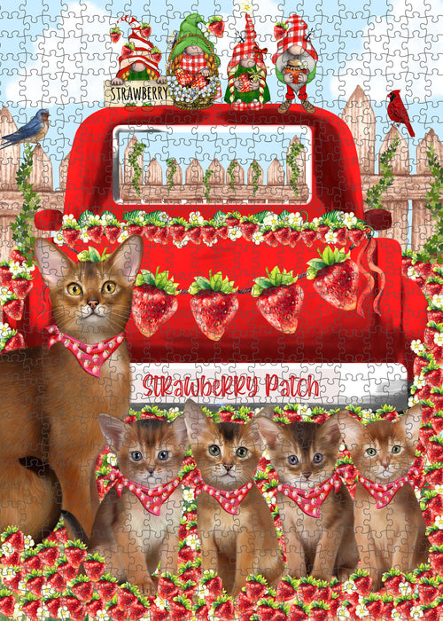 Abyssinian Jigsaw Puzzle for Adult, Interlocking Puzzles Games, Personalized, Explore a Variety of Designs, Custom, Cat Gift for Pet Lovers