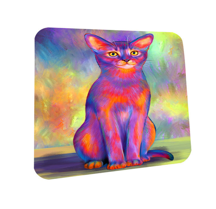 Paradise Wave Abyssinian Cat Coasters Set of 4 CST56639