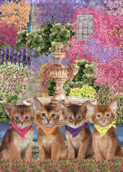 Abyssinian Jigsaw Puzzle: Explore a Variety of Designs, Interlocking Halloween Puzzles for Adult, Custom, Personalized, Pet Gift for Cat Lovers