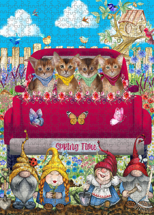 Abyssinian Jigsaw Puzzle: Interlocking Puzzles Games for Adult, Explore a Variety of Custom Designs, Personalized, Pet and Cat Lovers Gift