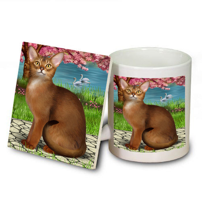 Abyssinian Cat Mug and Coaster Set MUC54603
