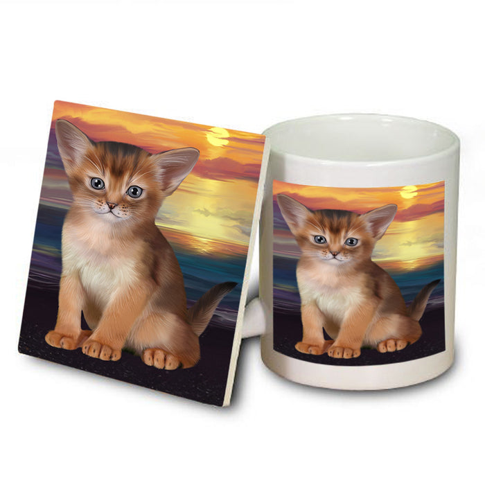 Abyssinian Cat Mug and Coaster Set MUC54604