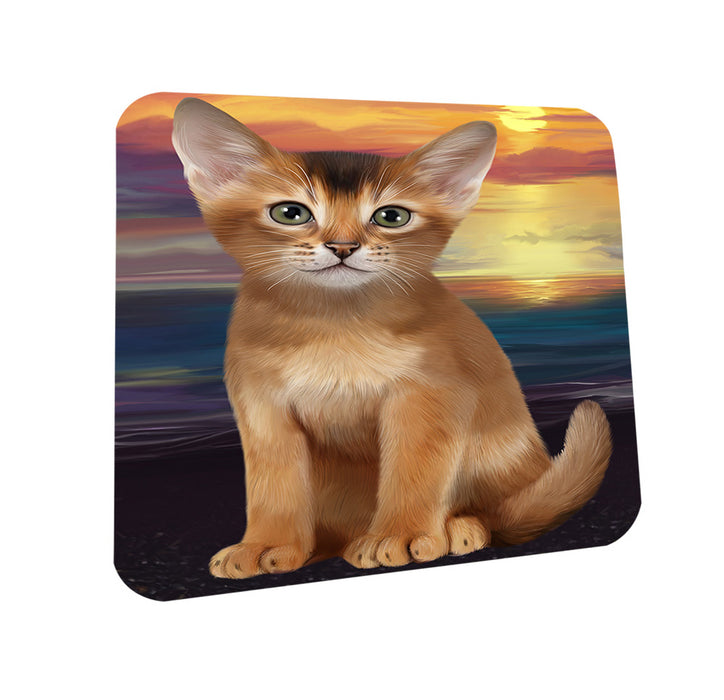 Abyssinian Cat Coasters Set of 4 CST54571