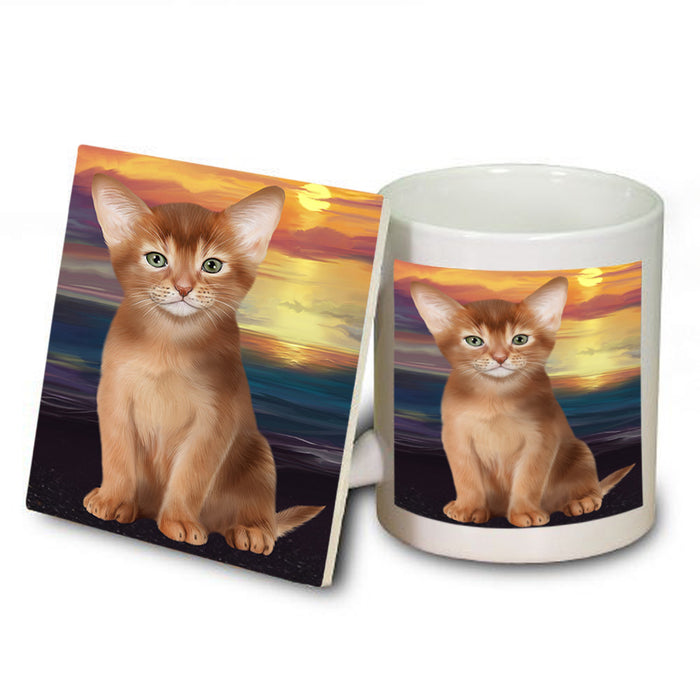 Abyssinian Cat Mug and Coaster Set MUC54607