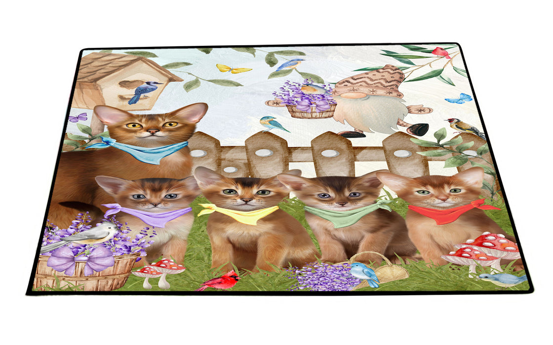 Abyssinian Floor Mat: Explore a Variety of Designs, Custom, Personalized, Anti-Slip Door Mats for Indoor and Outdoor, Gift for Cat and Pet Lovers