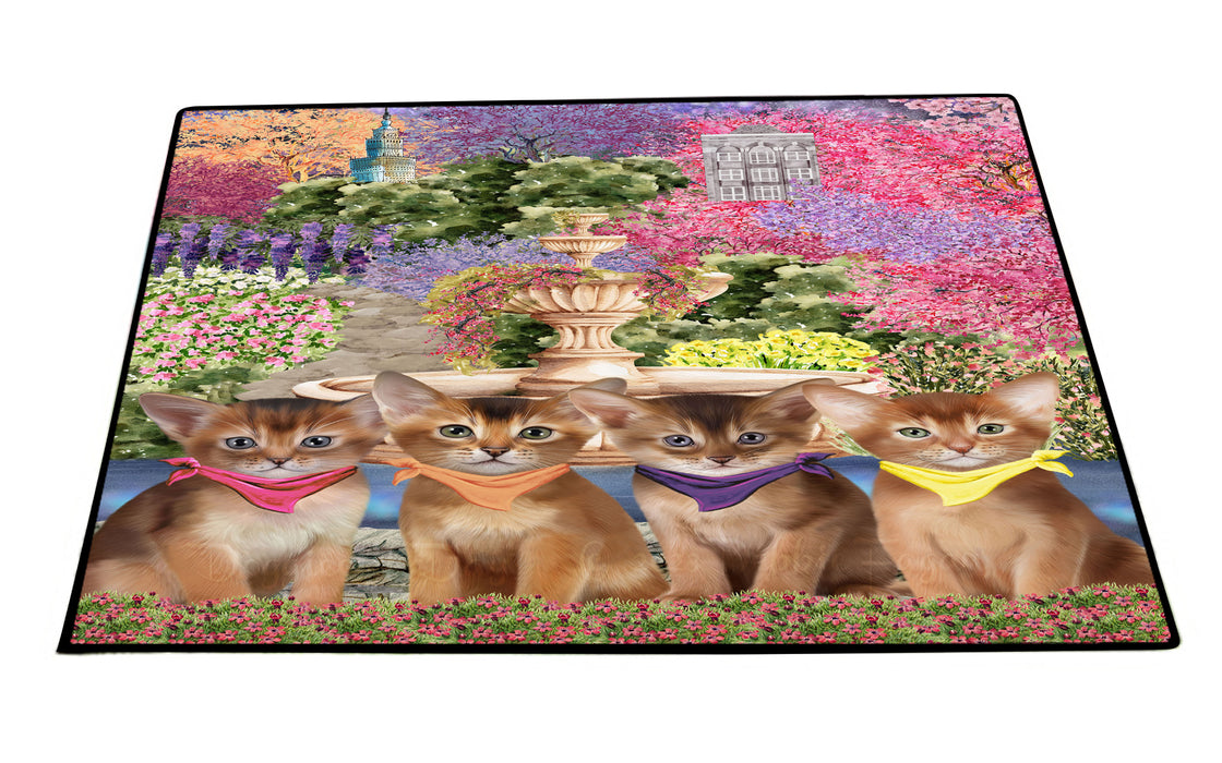 Abyssinian Floor Mat, Non-Slip Door Mats for Indoor and Outdoor, Custom, Explore a Variety of Personalized Designs, Cat Gift for Pet Lovers