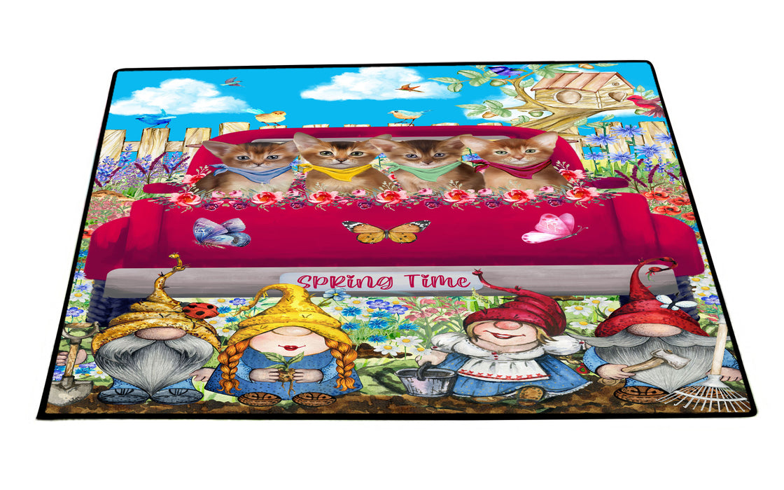 Abyssinian Floor Mat: Explore a Variety of Designs, Anti-Slip Doormat for Indoor and Outdoor Welcome Mats, Personalized, Custom, Pet and Cat Lovers Gift