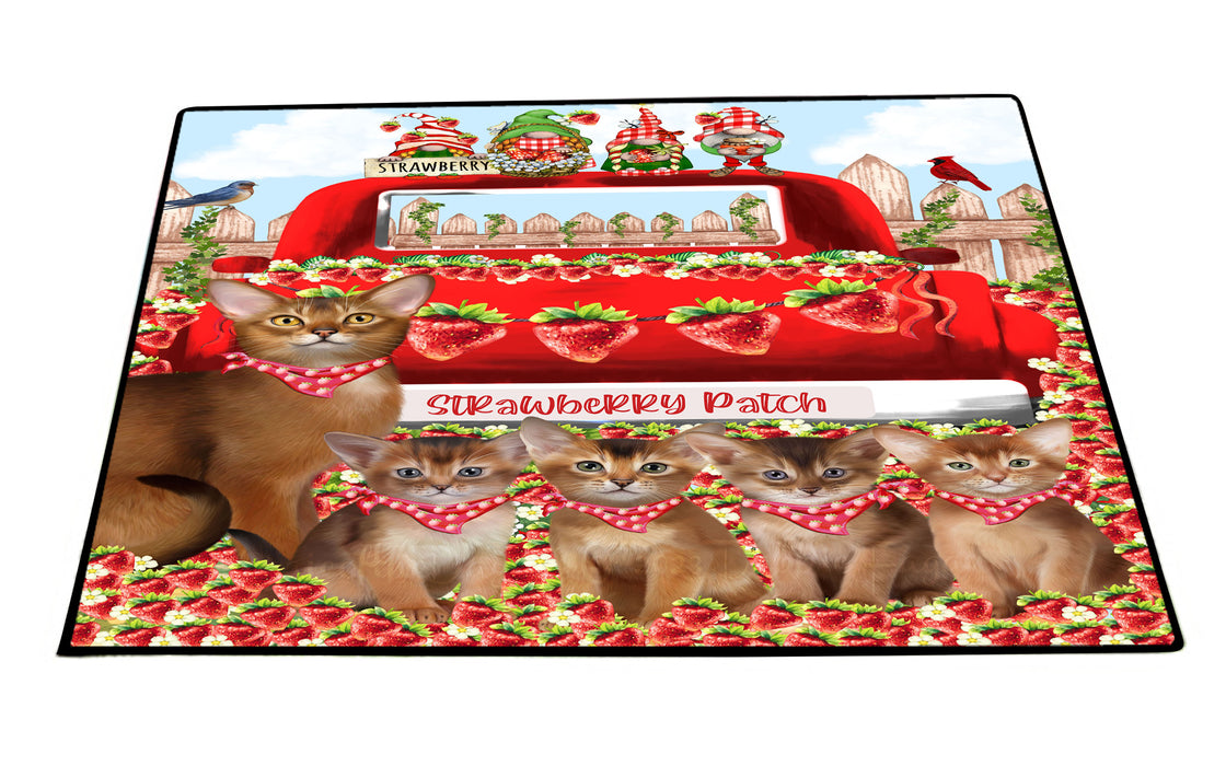 Abyssinian Floor Mat: Explore a Variety of Designs, Anti-Slip Doormat for Indoor and Outdoor Welcome Mats, Personalized, Custom, Pet and Cat Lovers Gift