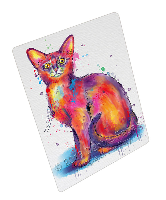 Watercolor Abyssinian Cat Refrigerator / Dishwasher Magnet RMAG105516