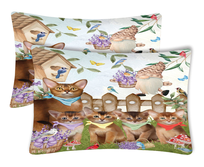 Abyssinian Pillow Case, Soft and Breathable Pillowcases Set of 2, Explore a Variety of Designs, Personalized, Custom, Gift for Cat Lovers