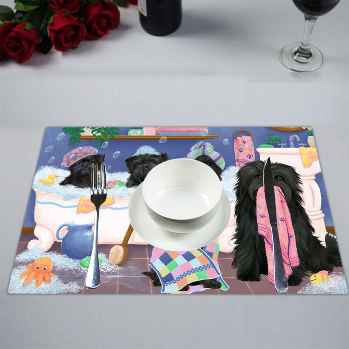 Rub A Dub Dogs In A Tub Affenpinscher Dogs Placemat