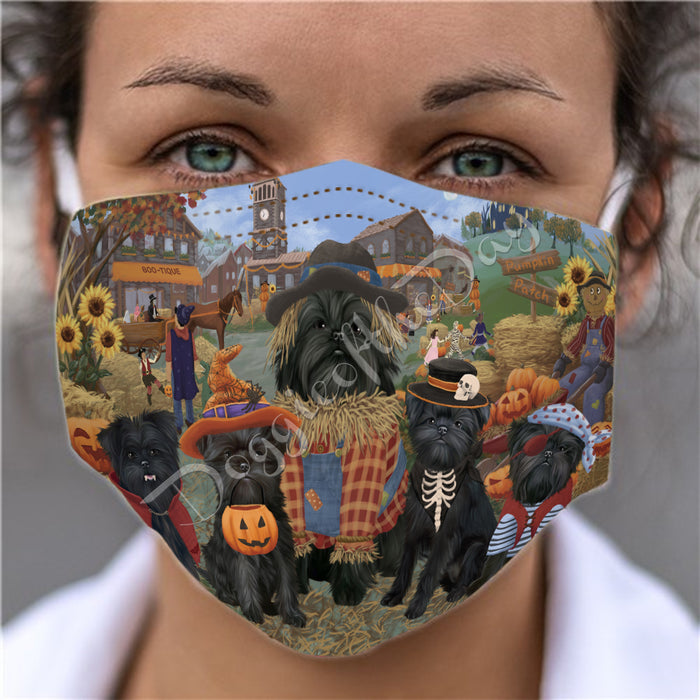 Halloween 'Round Town Affenpinscher Dogs Face Mask FM49910