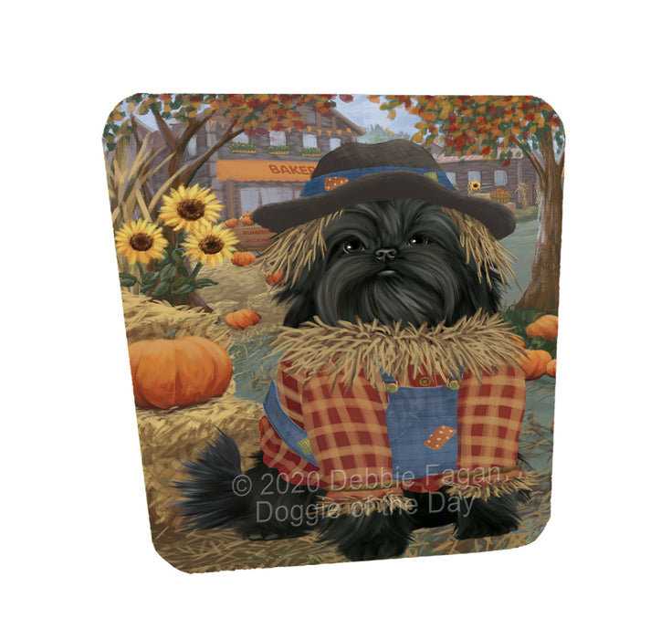 Halloween 'Round Town Affenpinscher Dogs Coasters Set of 4 CSTA57821