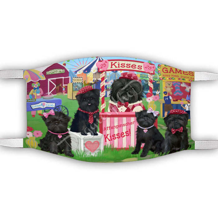 Carnival Kissing Booth Affenpinscher Dogs Face Mask FM48001