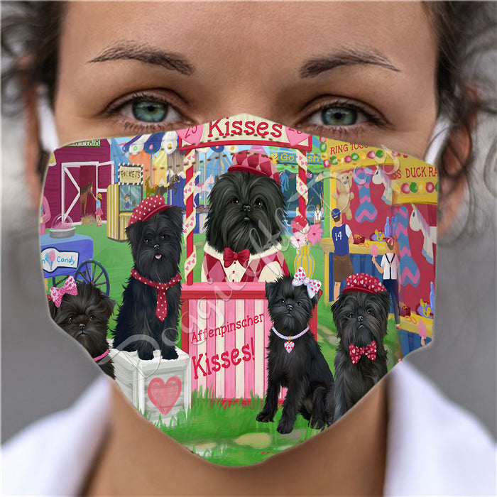 Carnival Kissing Booth Affenpinscher Dogs Face Mask FM48001