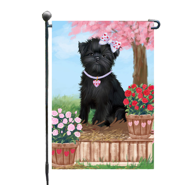 Personalized Rosie 25 Cent Kisses Affenpinscher Dog Custom Garden Flag GFLG64608