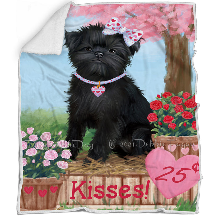 Rosie 25 Cent Kisses Affenpinscher Dog Blanket BLNKT121152