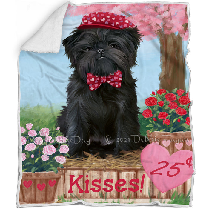 Rosie 25 Cent Kisses Affenpinscher Dog Blanket BLNKT121170