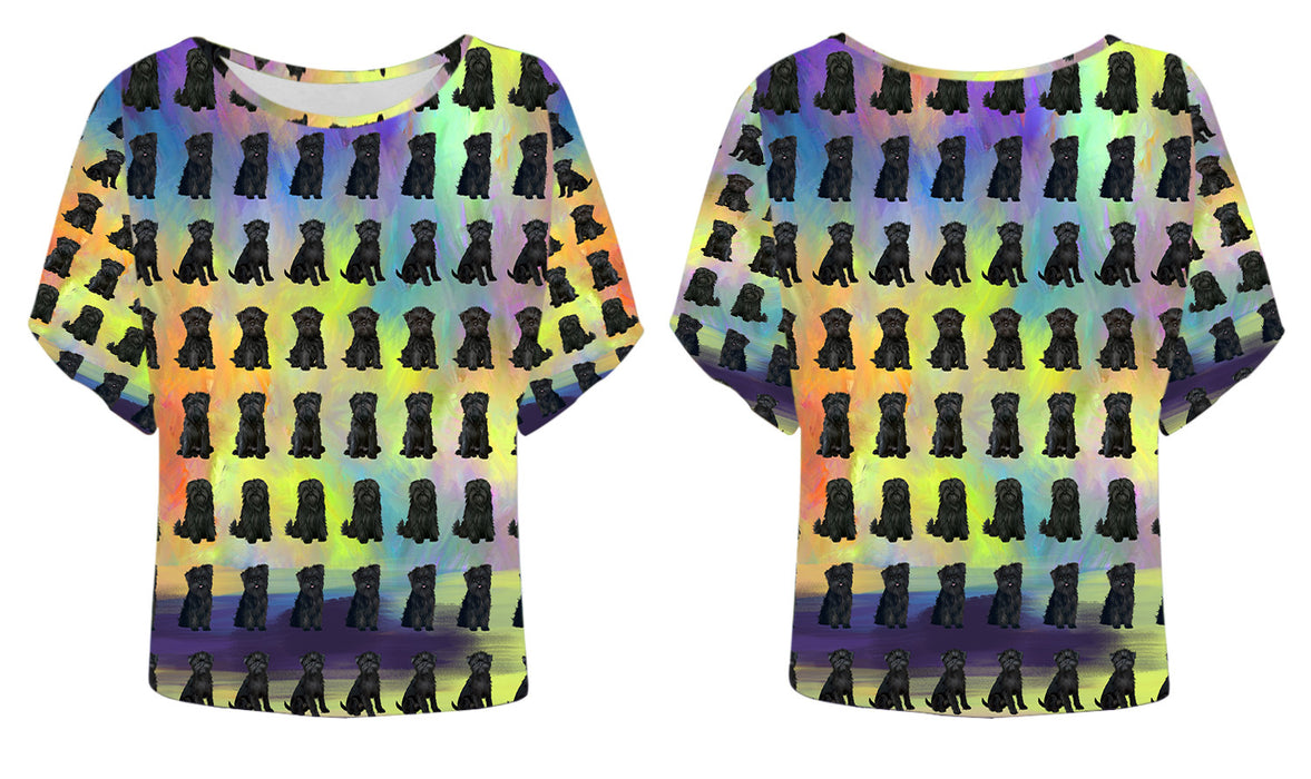 Paradise Wave Affenpinscher Dogs Batwing Sleeve Women's T-Shirt