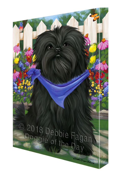 Spring Floral Affenpinscher Dog Canvas Wall Art CVS63475