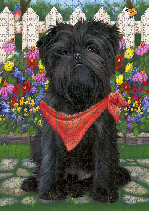Spring Floral Affenpinscher Dog Puzzle with Photo Tin PUZL52953